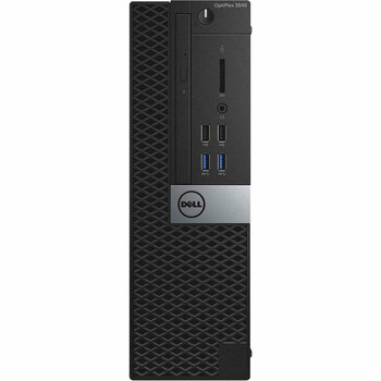 Right Side View Dell 3040 i5 6th gen Desktop 16GB RAM 500GB HDD Windows 10 Pro with Dual 22" LCD