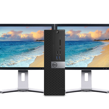 Dell Desktop Computer OptiPlex 3040 SFF Intel Core i5 8GB RAM 1TB HDD WIFI Keyboard and Mouse Dual 22" Monitor Windows 10 Pro