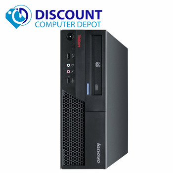 Right Side View Fast Lenovo IBM Desktop Computer PC Windows 10 Core 2 Duo 4GB 250GB Keyboard Mouse NO OS