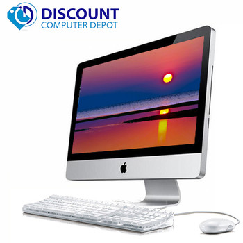 Cheap, used and refurbished Apple iMac 21.5" All-in-One Desktop Computer i3 3.07GHz 4GB Ram 500GB Mac OS High Sierra w/ Keyboard & Mouse - GRADE B
