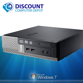 Right Side View Dell Optiplex SFF Windows 7 Pro Desktop Computer PC Intel I5 8GB 250GB