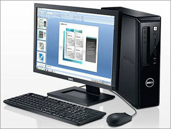 Cheap, used and refurbished Dell Vostro 260s Core i3 3.3GHz 8GB 500GB DVD-RW Dual 2x 20" LCD Monitor WiFi Windows 7 Pro