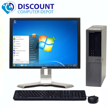 Cheap, used and refurbished Dell Optiplex 960 Windows 10 Pro Desktop 3.0GHz Core 2 Duo 4GB 160GB 17" LCD and WIFI