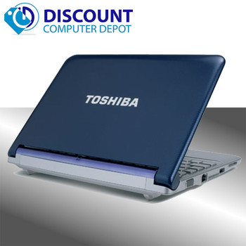 Right Side View Toshiba  Mini NB305 10.1" Netbook 2GB 250GB Windows 10 Webcam WiFi Power Adapter