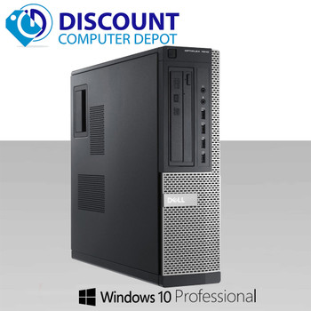 Right Side View Dell Optiplex 3010 Desktop Computer PC Intel i3 3.3GHz 4GB 1TB Windows 10 Pro