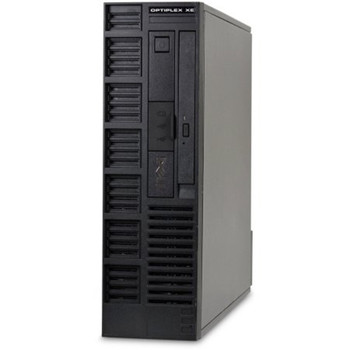 Right Side View Dell Optiplex XE Desktop PC C2D 2.66GHz 4GB 500GB Windows 10 Home WiFi w/19" LCD