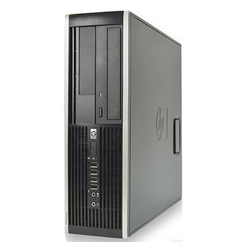 Right Side View Fast HP Elite Pro Desktop Computer PC Core i3 4GB 500GB Windows 10 Home WiFi