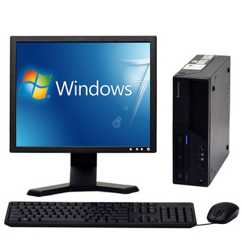 Cheap, used and refurbished Lenovo 2.4GHz Dual Core Thinkcentre Windows 10 Pro Desktop Computer 4GB 80GB 17 LCD