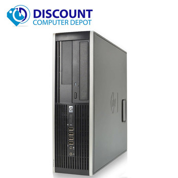 Right Side View Fast HP Desktop Computer Core i5 3.1GHz Windows 10 Home 8GB RAM 500GB HD 19" LCD and WIFI