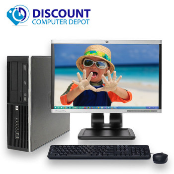 Cheap, used and refurbished HP Elite 8200 Windows 10 Desktop Computer PC i5 3.1GHz 8GB 1TB DVDRW 19"LCD and WIFI