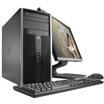 Cheap, used and refurbished HP Elite/Pro Desktop Computer Tower i5 3.1GHz 8GB 500GB 19" LCD Windows 10 Pro