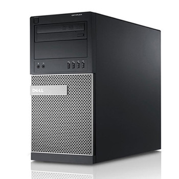 Front View Dell Optiplex Windows 10 Pro Desktop Computer Tower Quad Core i5 3.1GHz 16GB 1TB and Dedicated Graphics and WIFI