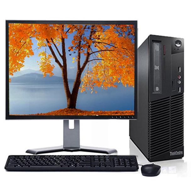 Cheap, used and refurbished Fast Lenovo ThinkCentre Desktop Computer 4GB 160GB DVD Wifi 17" LCD Windows 10 Home Premium