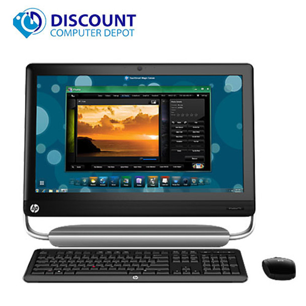 Cheap, used and refurbished HP Touchsmart 320 pro 20" Aio AMD A4-3400 2.7GHz 8GB 250GB HDD DVDRW Windows 10 Pro and WIFI