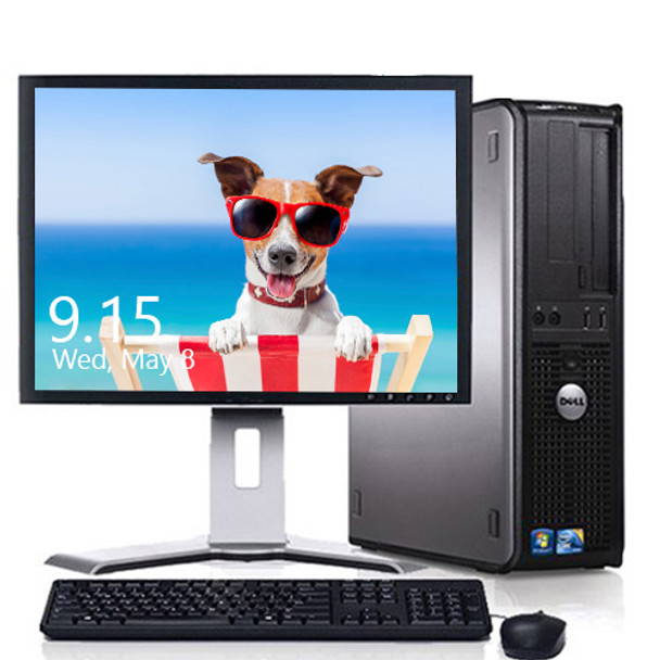 Front View Dell Optiplex Desktop Computer PC Core 2 Duo 2.13GHz 4GB 250GB DVD Wifi 19" LCD Windows 10 Front View Dell Optiplex Desktop Computer PC Core 2 Duo 2.13GHz 4GB 250GB DVD Wifi 19" LCD Windows 10