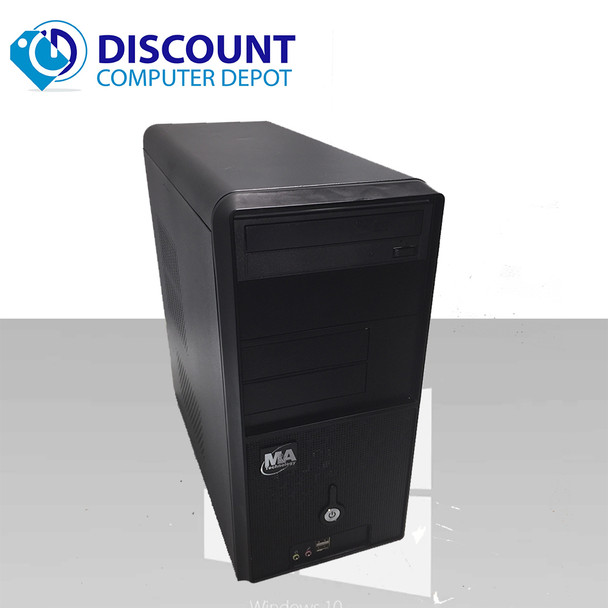Cheap, used and refurbished Custom Windows 10 Desktop Computer Tower AMD II 3.0GHz 4GB 500GB DVD-RW