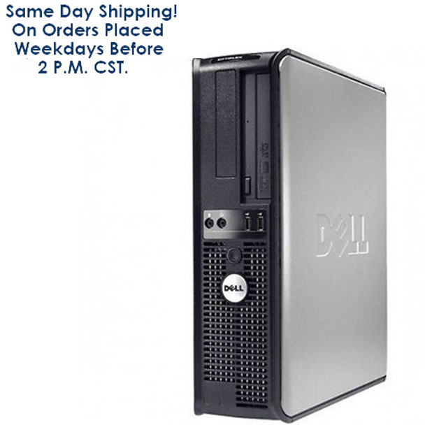 Cheap, used and refurbished FAST Dell Optiplex Desktop PC Computer Intel Core 2 Duo 2.13GHz 4GB 160GB with Windows 10 and WIFI