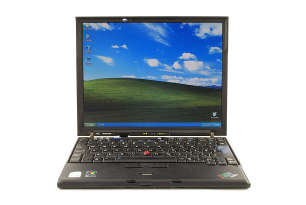 Front View Refurbished Lenovo-IBM X60 1.8 GHz Dual Core, Laptop/Notebook 2GB 160GB Windows 7 Pro