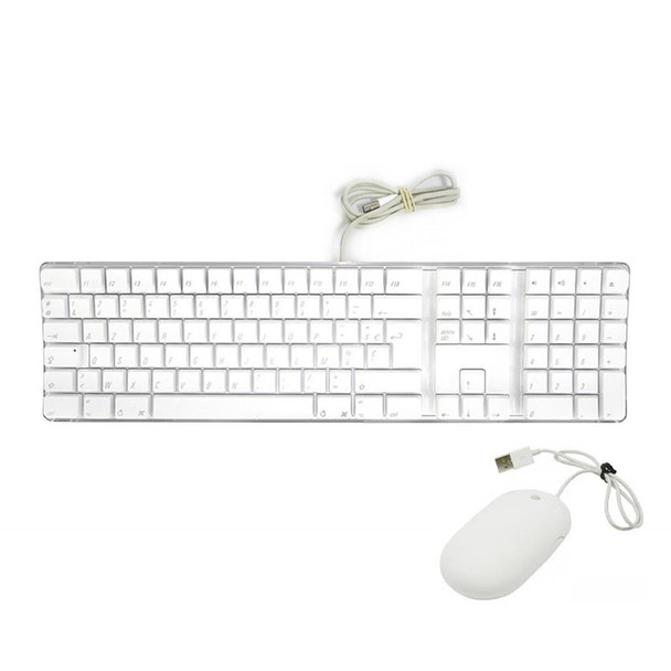 Cheap, used and refurbished Apple White A1080 Wired USB Keyboard and Mouse Combo