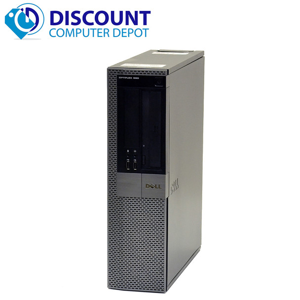 Front View Dell Optiplex 960 Windows 10 Desktop 3.0GHz Core 2 Duo Desktop 4GB 160GB and WIFI