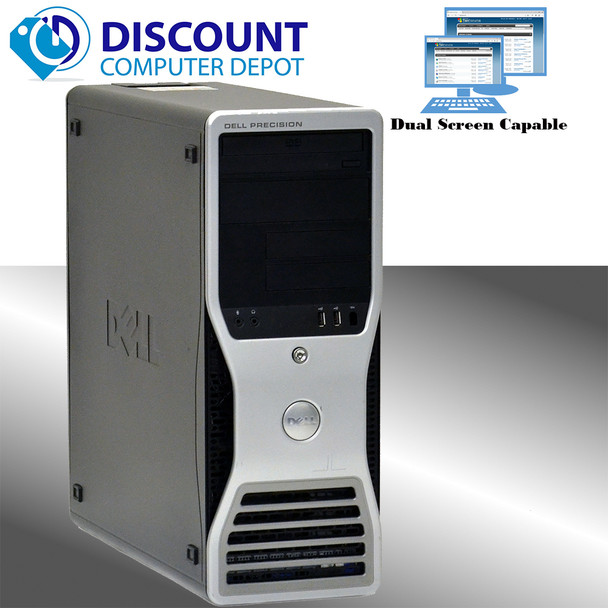 Cheap, used and refurbished Dell Precision T3500 Workstation Computer PC  Windows 10 Pro Xeon 16GB(DDR3) 256gb SSD Dual Out Video