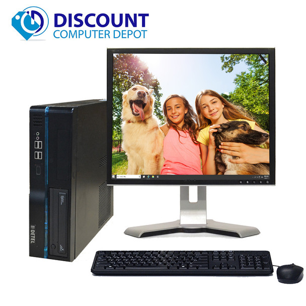 Cheap, used and refurbished Custom Windows 10 Desktop Computer PC Intel i3-530 2.93GHz 4GB 80GB Wifi 17"LCD