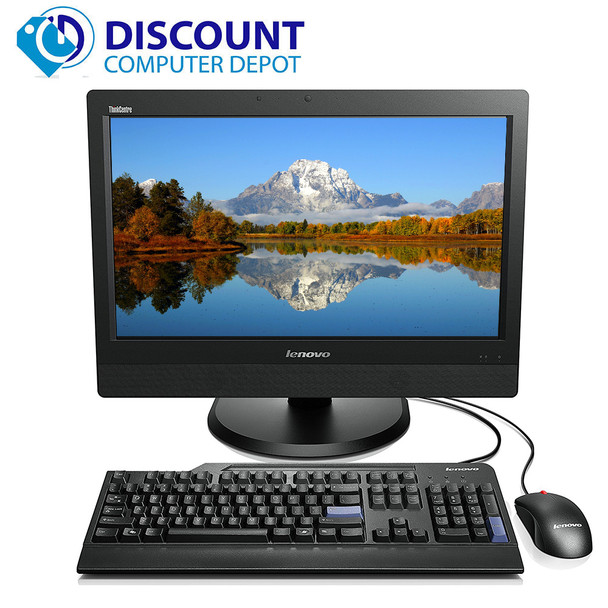 Cheap, used and refurbished Fast Lenovo M73z 23" All In One Windows 10 Desktop Computer PC i3-4130 4GB 500GB