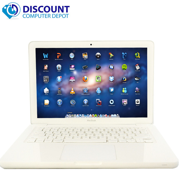 Front View Customize Your Apple Macbook A1342 Unibody 13"  Laptop El Capitan Core 2 Duo 2.26GHz