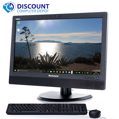 Front View Fast Lenovo M72z 20" Desktop Computer All-In-One PC i5-3470T 8GB 1TB Windows 10 and WIFI