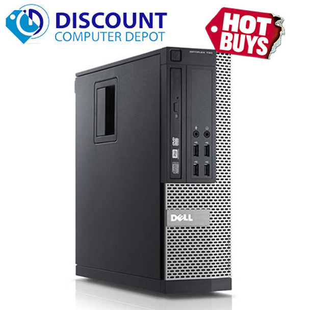 Cheap, used and refurbished Dell Optiplex 790 SFF Windows 10 Desktop Computer PC Quad Core i5 3.1GHz 4gb 250gb Dual Video Ready wifi key and mouse