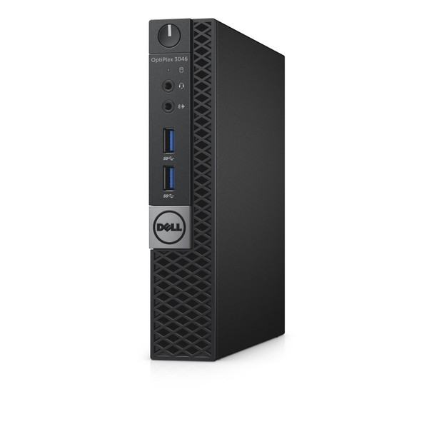 Front View Fast And Dependable Dell Optiplex 3046 Micro Desktop | Sixth Gen i3 | 8GB RAM | 500GB HDD | HDMI | Windows 10 Pro