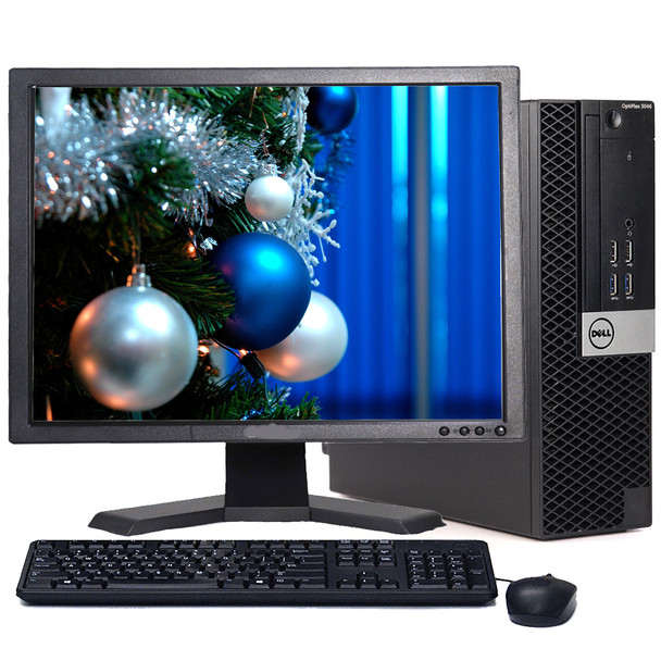 Cheap, used and refurbished Dell 3040 Desktop i5 3.2GHz 8GB 128GB SSD Windows 10 Pro and a Dell 1914 or 2014 Monitor --must connect DisplayPort to DisplayPort (include cable) keyboard and mouse