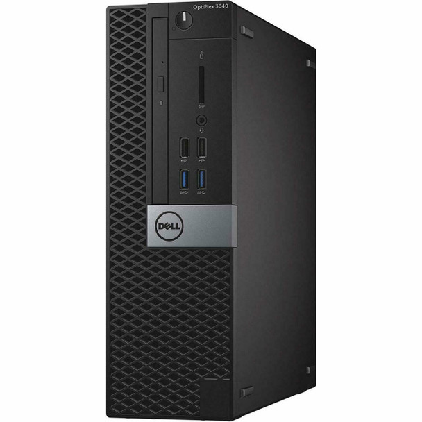 Front View Dell 3040 i5 6th gen Desktop 16GB RAM 500GB HDD Windows 10 Pro with Dual 22" LCD