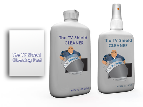 Polycarbonate Shield Cleaner / Polish Combo Kit w/ Polishing & Cleaning Pad