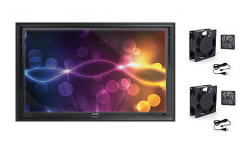 The Display Shield 60-65" Outdoor Display Enclosure with 2 fans