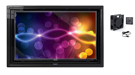 The Display Shield 19-32" Outdoor Display Enclosure with fan