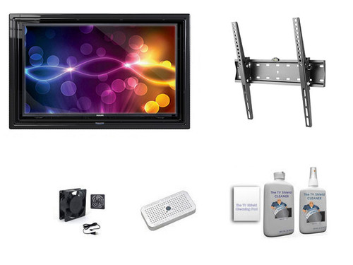 The Display Shield 19-32" Anti-Glare Outdoor Enclosure Tilt Mount Ultimate Kit