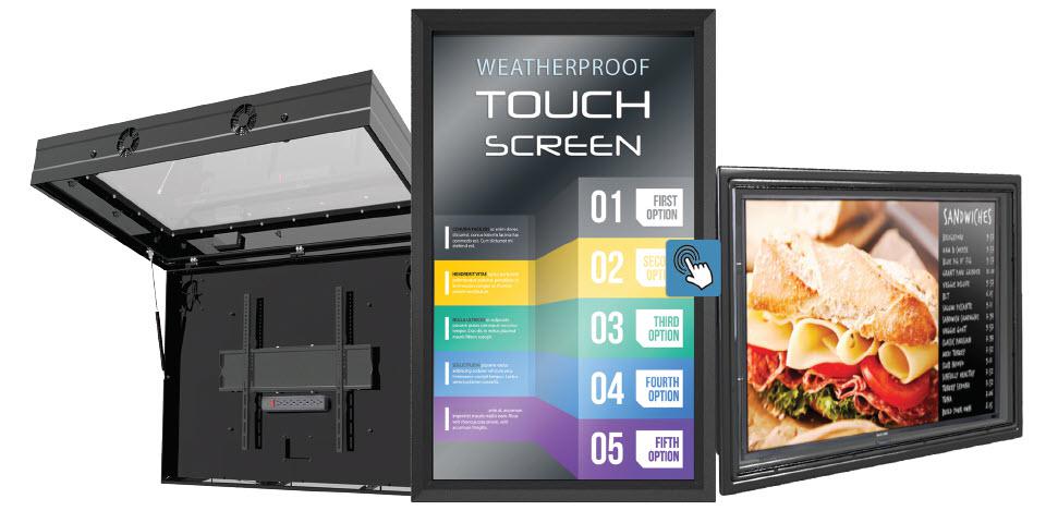 The Display Shield outdoor display enclosure