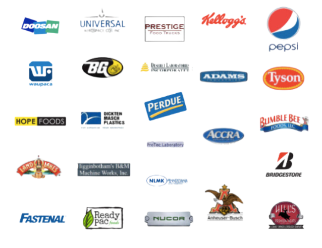 indoor and outdoor TV enclosures customer logos