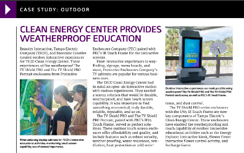 Teco clean energy project outdoor digital signage