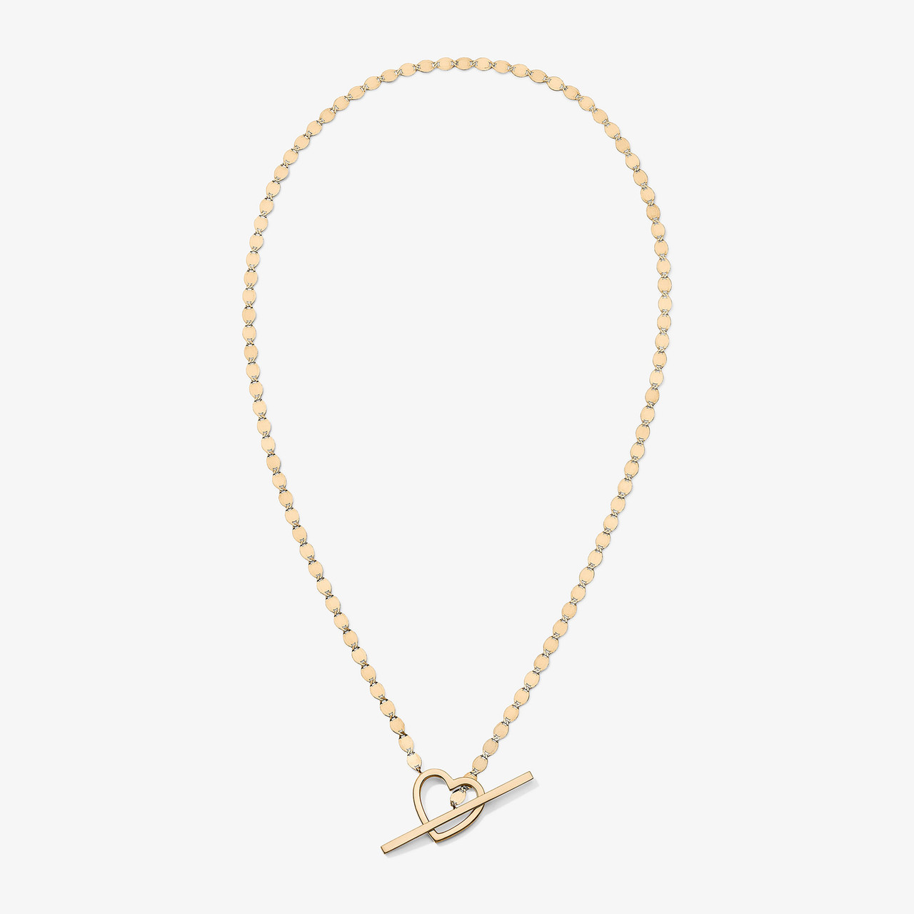 ●VVV● Signature Logo Heart Chain Toggle Surgical Necklace Signature Logo Heart Chain Toggle Surgical Necklace - VVV