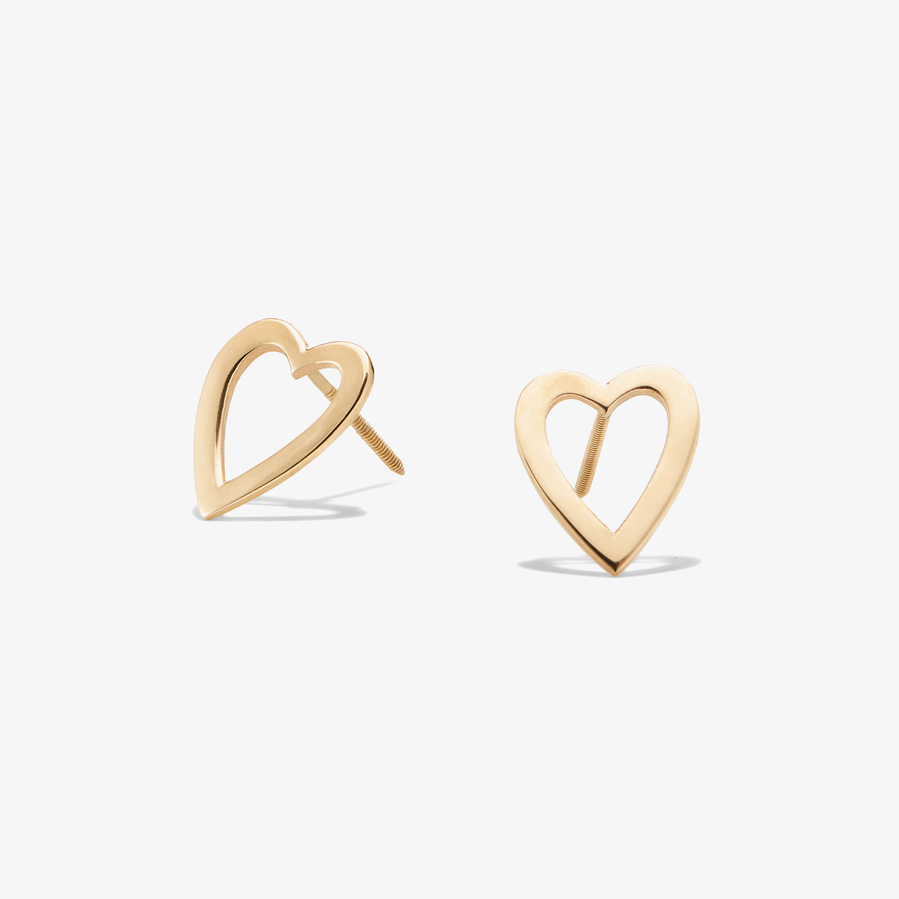 Lana Girl Heart Stud Earrings Create New Wish List