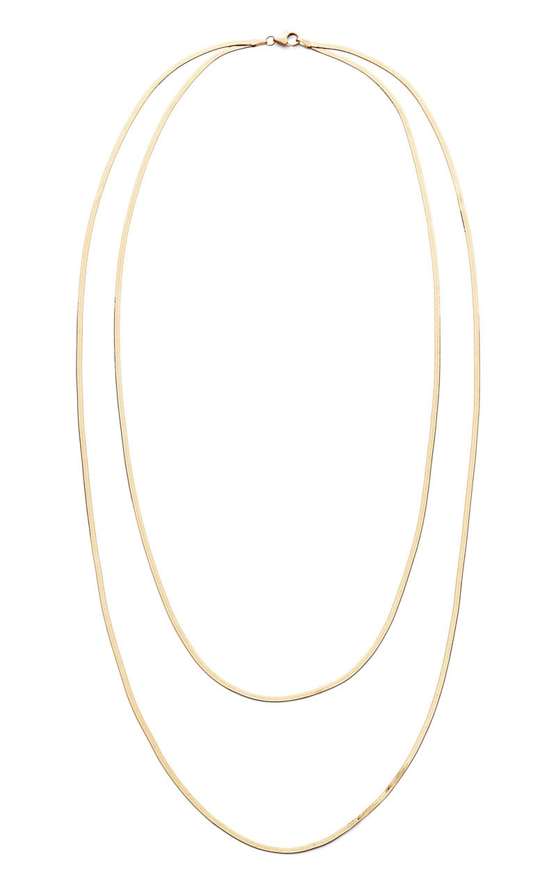 Liquid Gold Double Chain Necklace 