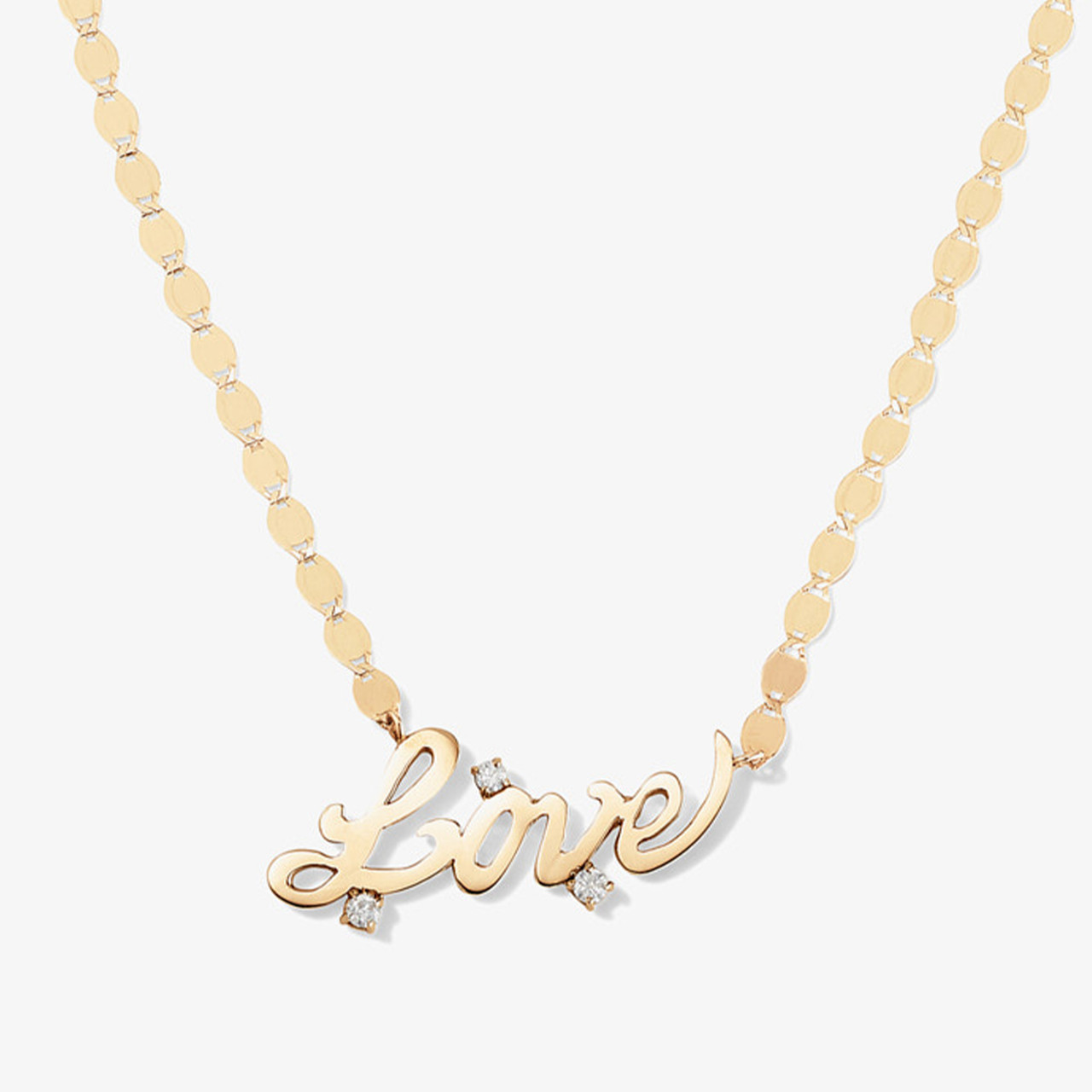 Lana jewelryネックレス SOLO DIAMOND LOVE NECKLACE