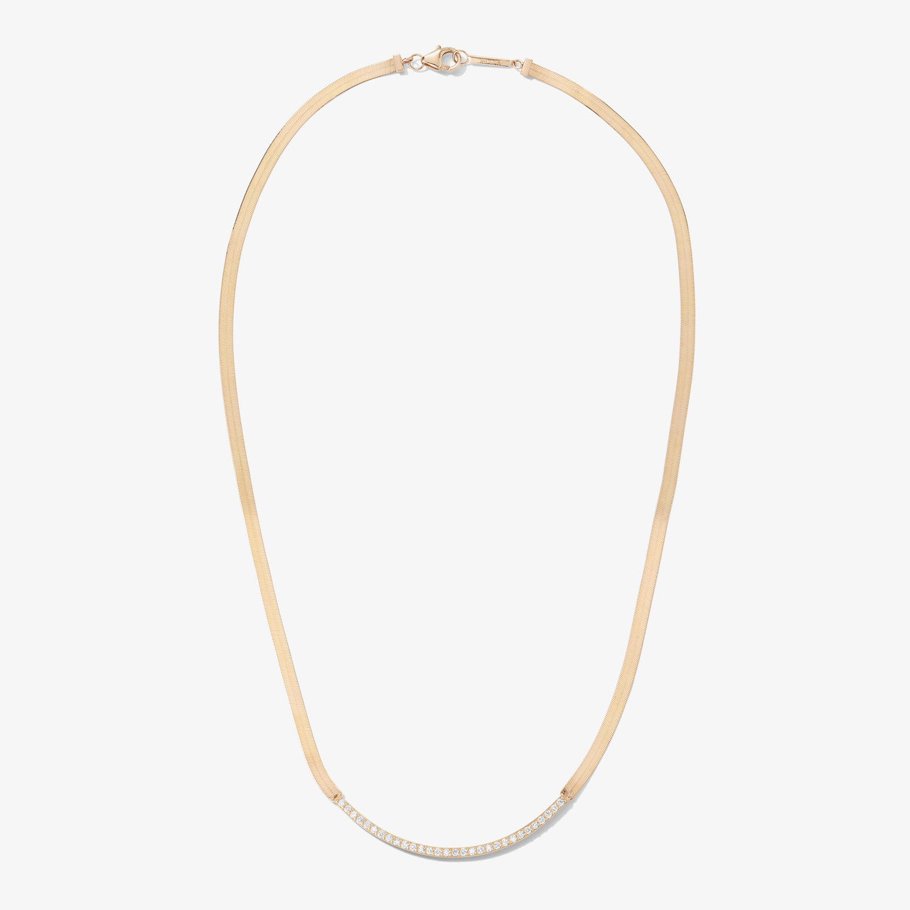 Liquid Gold Flawless Curved Necklace 