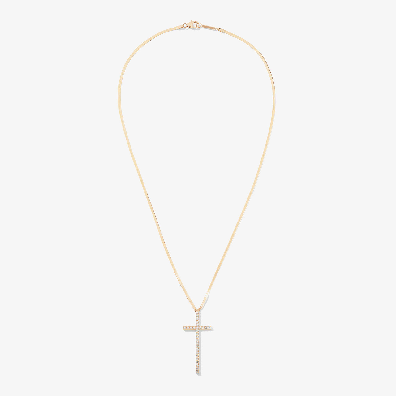 Liquid Gold Flawless Cross Amulet 