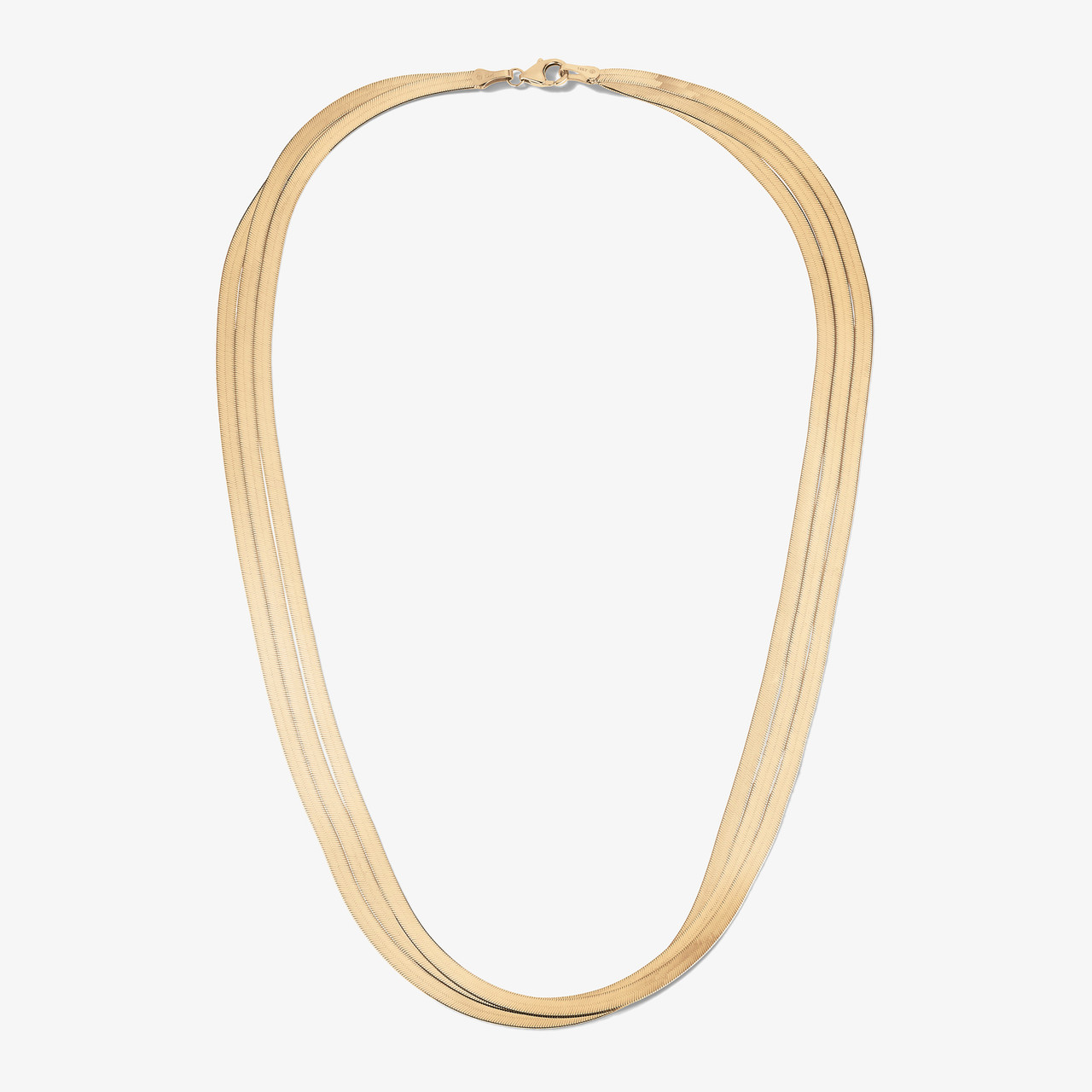 Liquid Gold Wide Layering Choker - Lana 