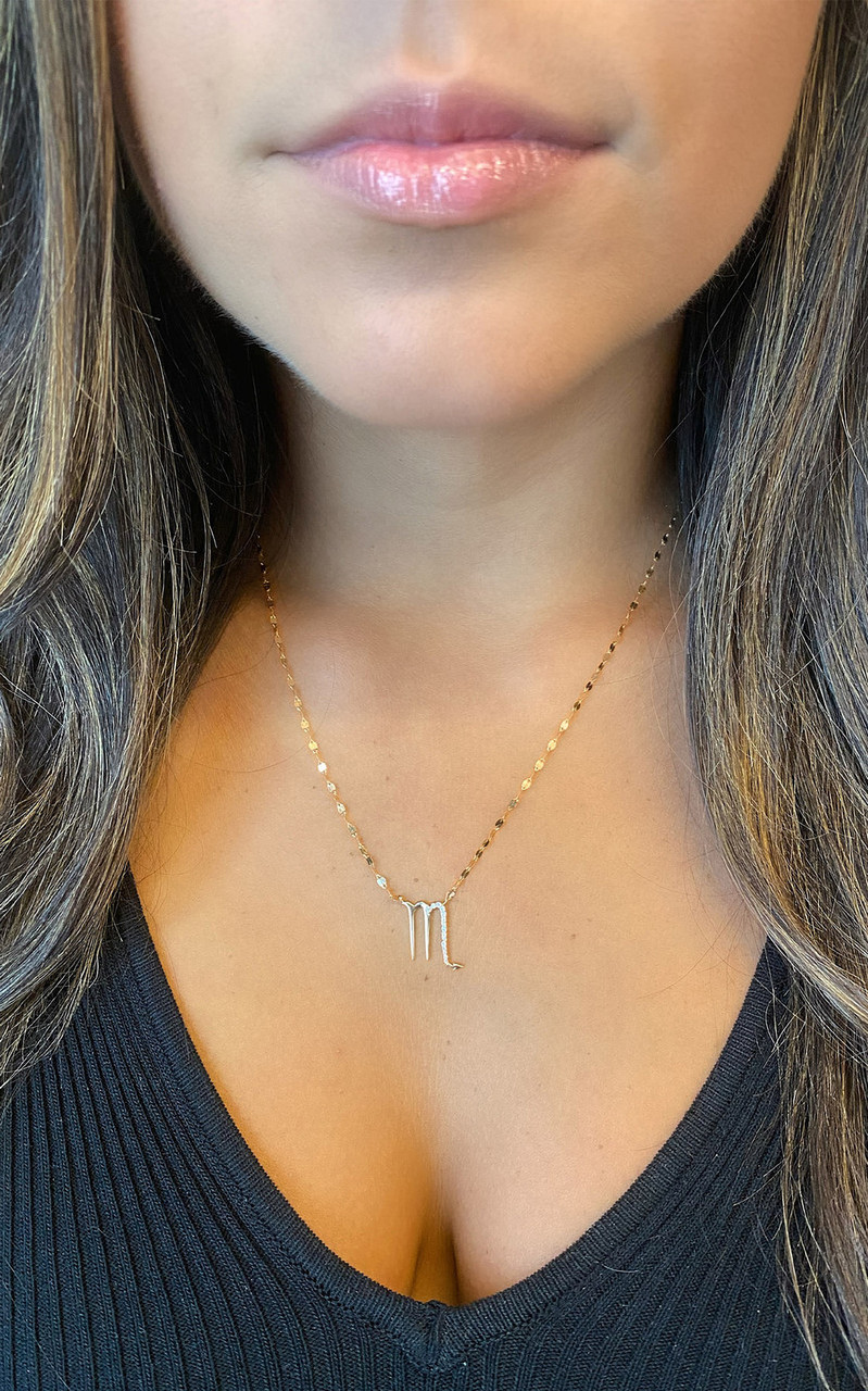Scorpio Zodiac Necklace - Lana Jewelry