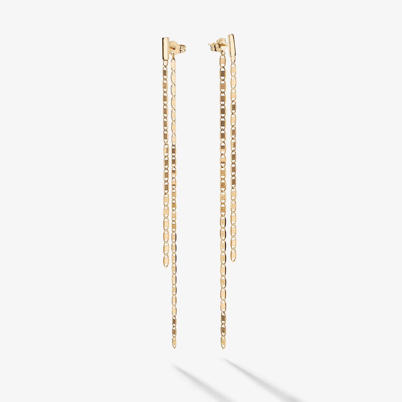 Lucite Front Back Double Drop Earrings - Clear | ALEXIS BITTAR