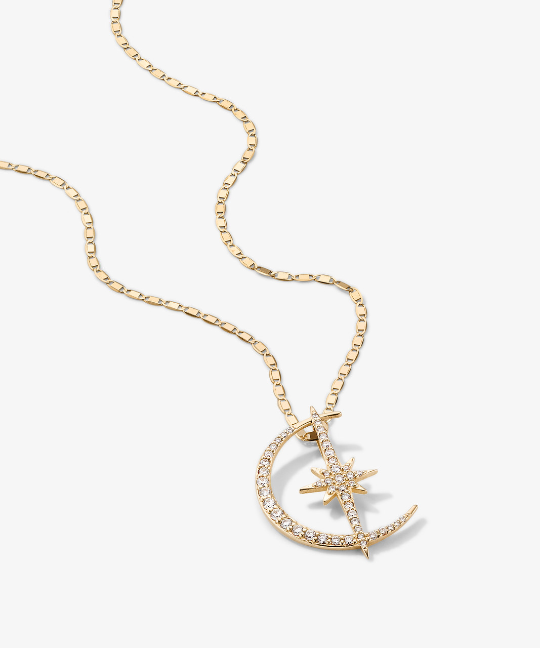 Crescent on sale star necklace